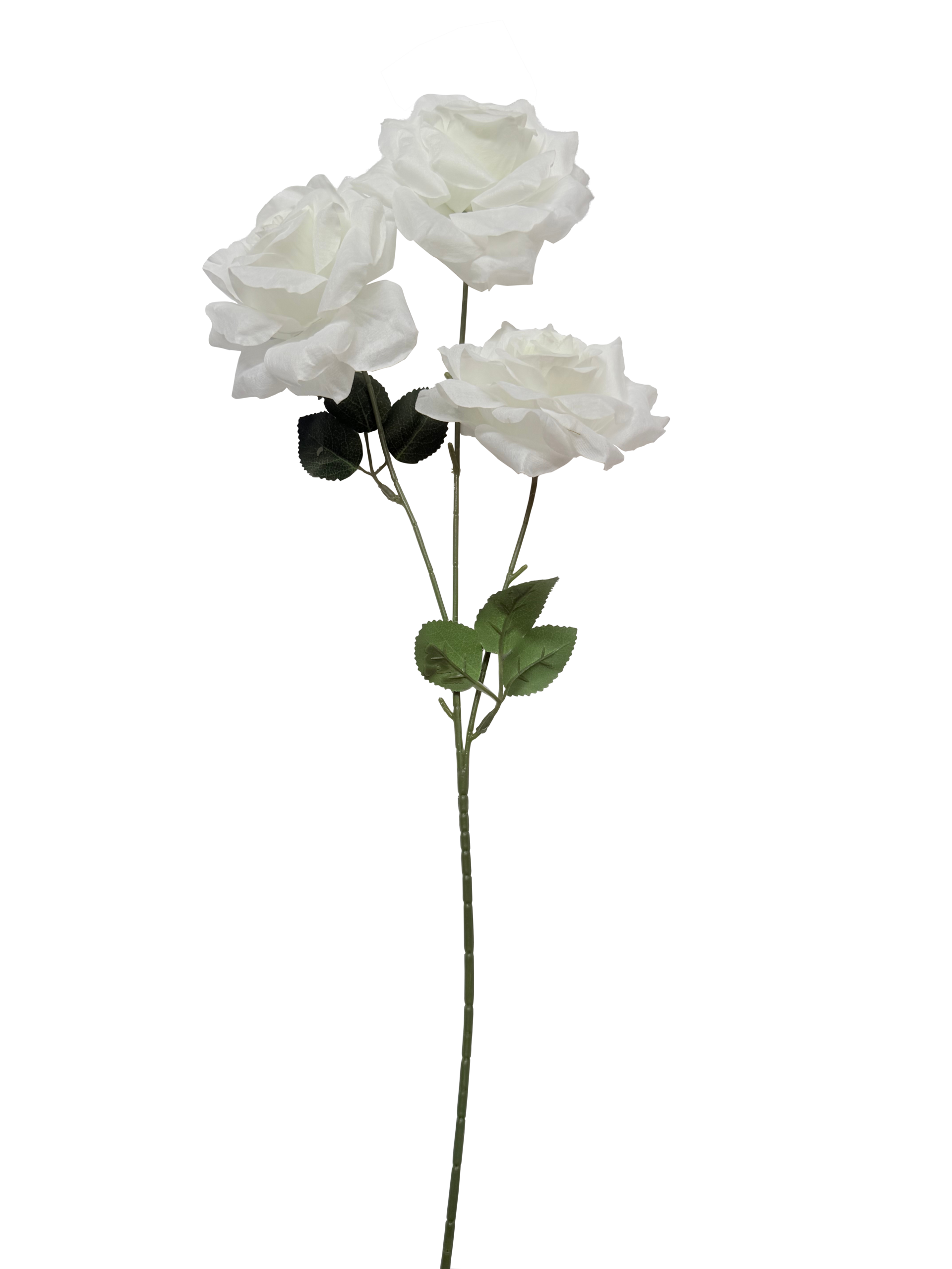 Vara de Rosas Artificiales Premium – Blanco Puro y Elegante