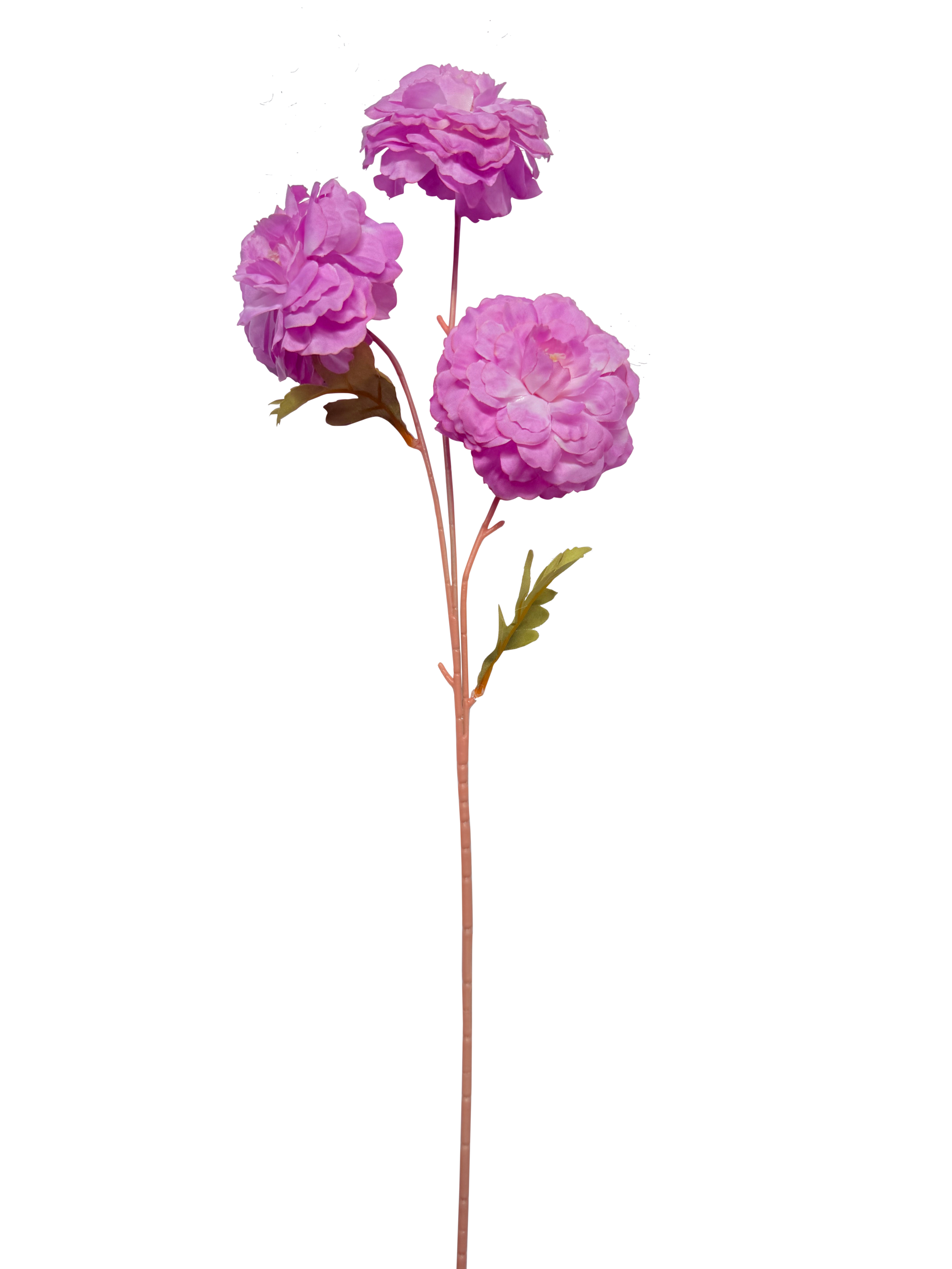 Vara de Flores Artificiales de Clavel Pompón – Violeta Orquídea Vibrante