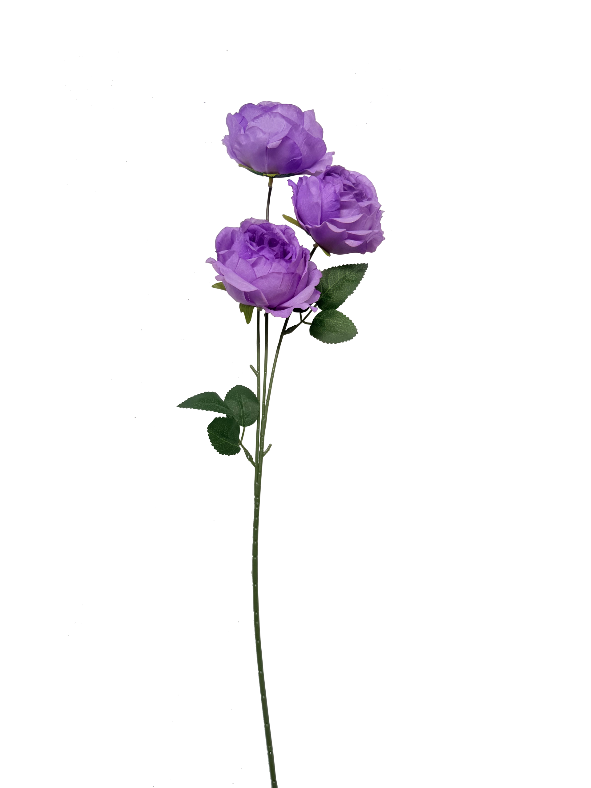 Vara de Rosas Artificiales Premium – Violeta Orquídea Intenso