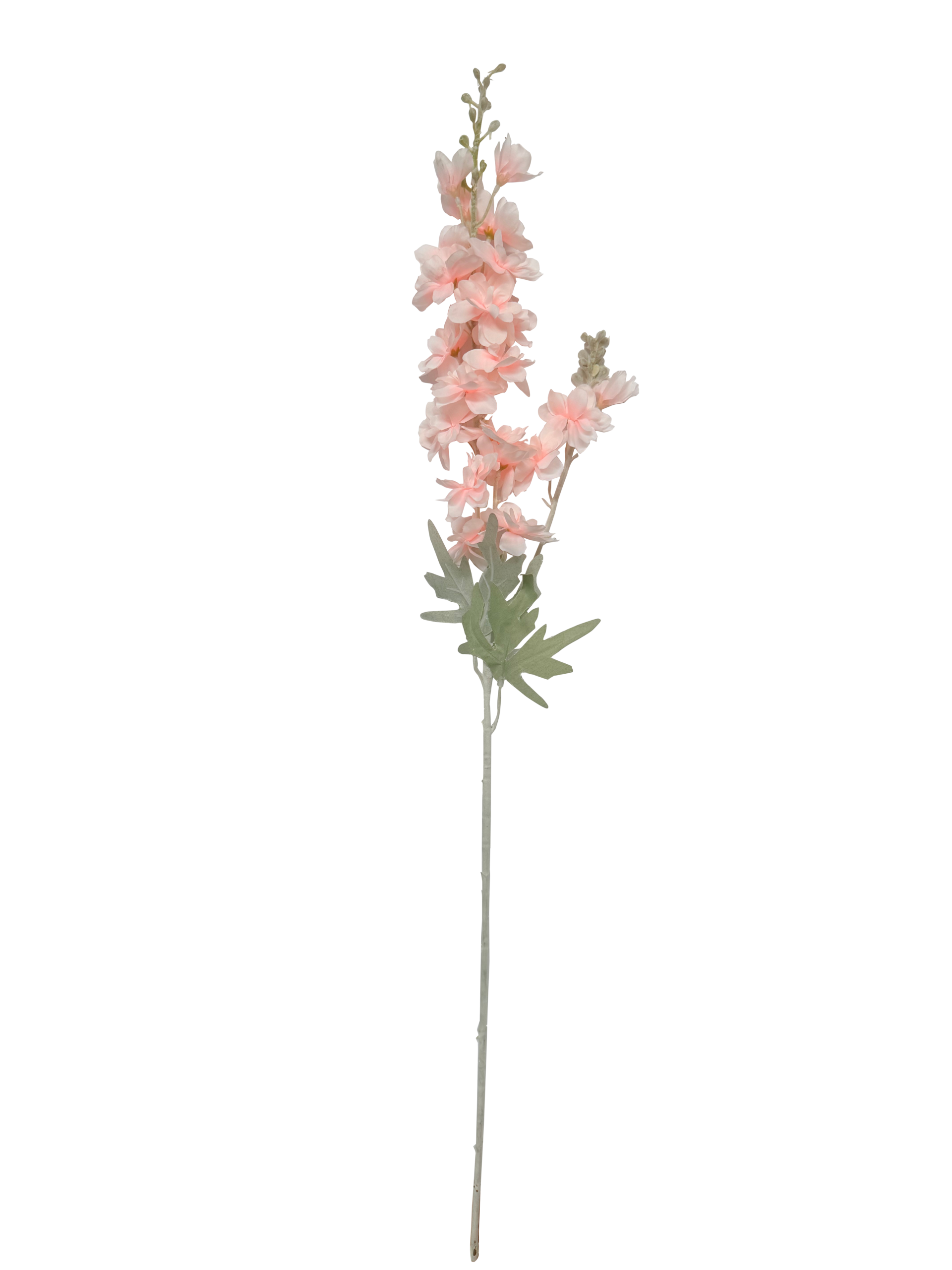 Vara de Flores Artificiales de Delphinium (Espuela de Caballero) – Rosa Pastel Romántico