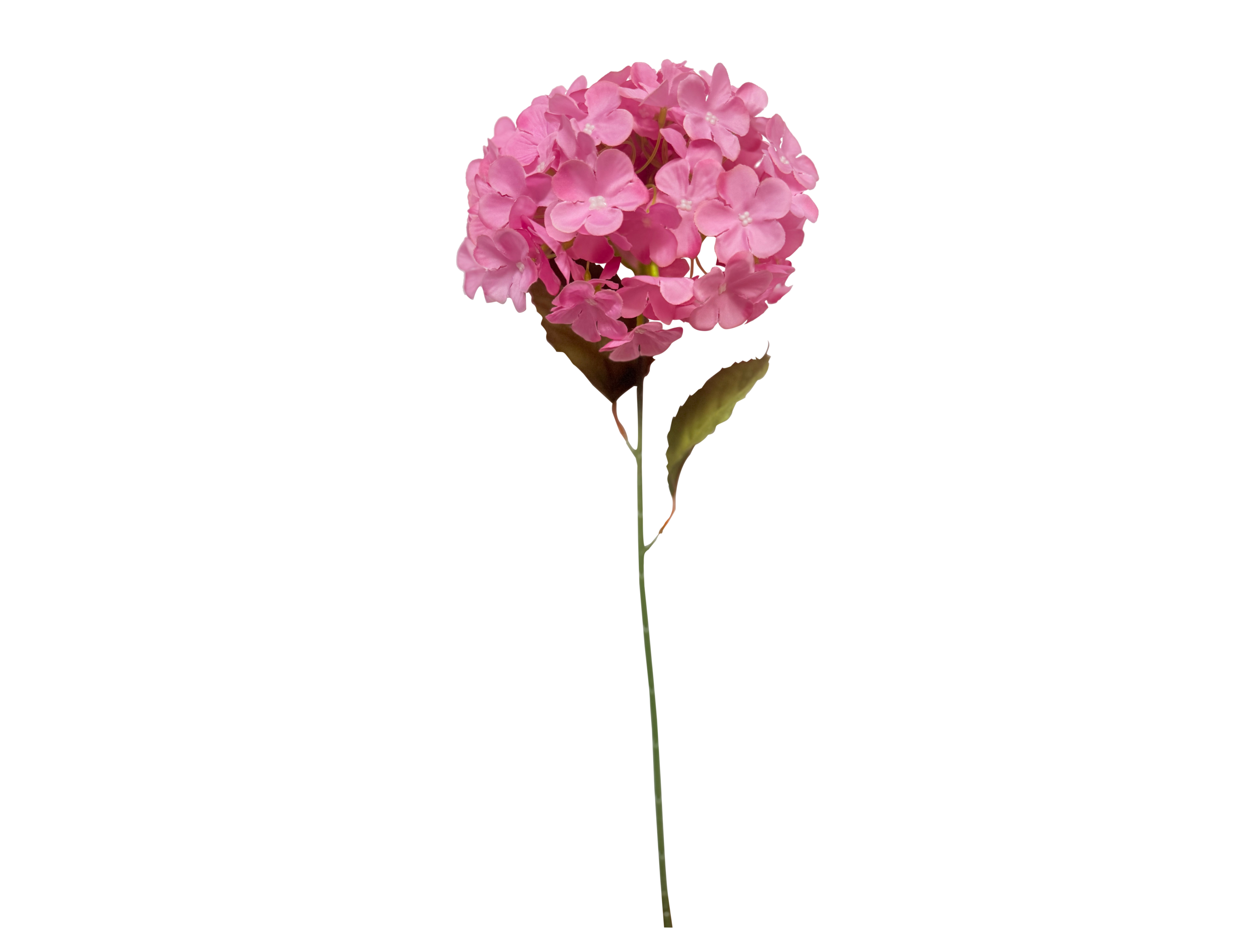 Vara de Hortensia Artificial Premium – Rosa Chicle Vibrante