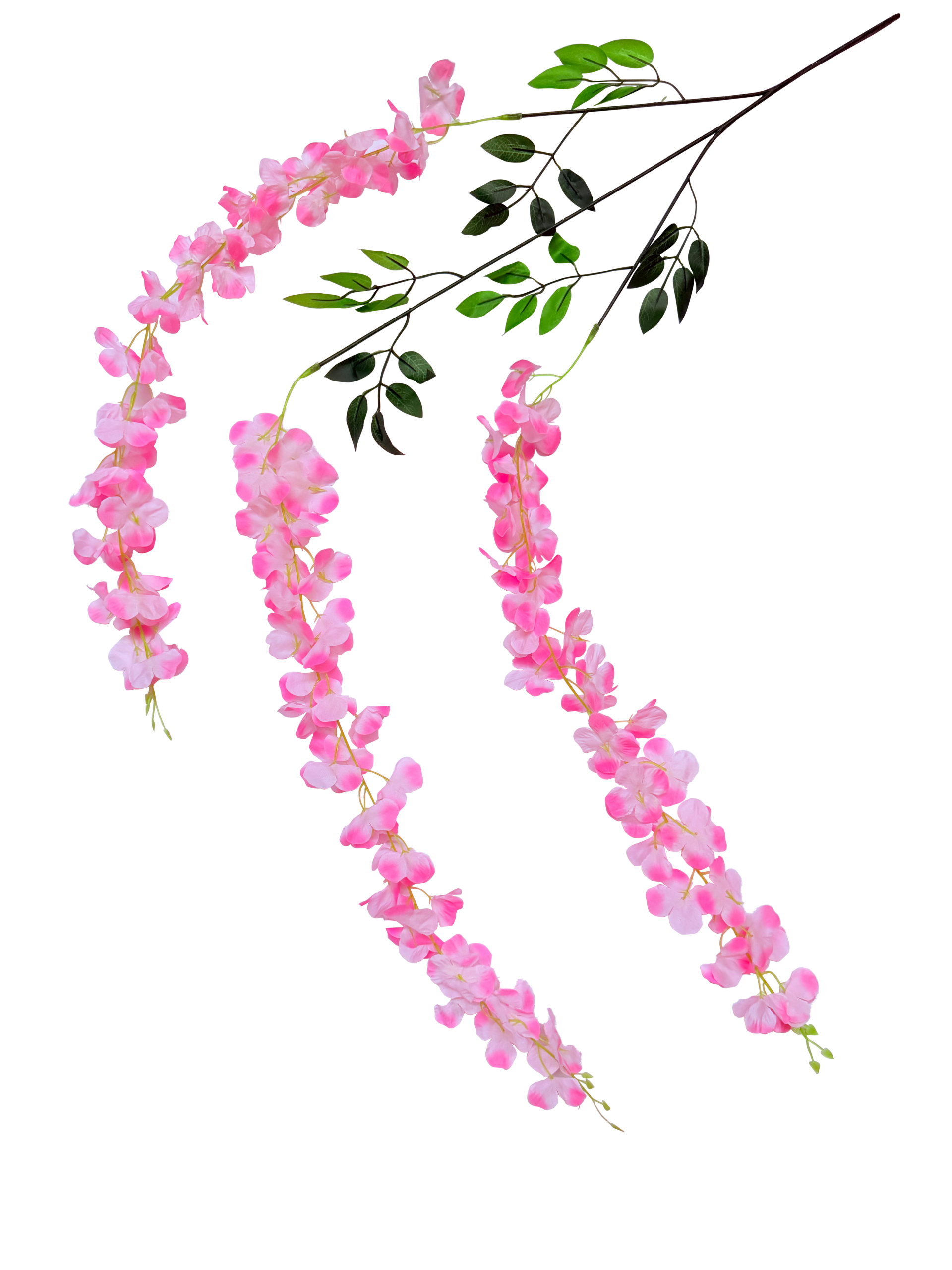 Guía de Flores Artificiales de Glicinia (Wisteria) – Rosa Algodón Encantador