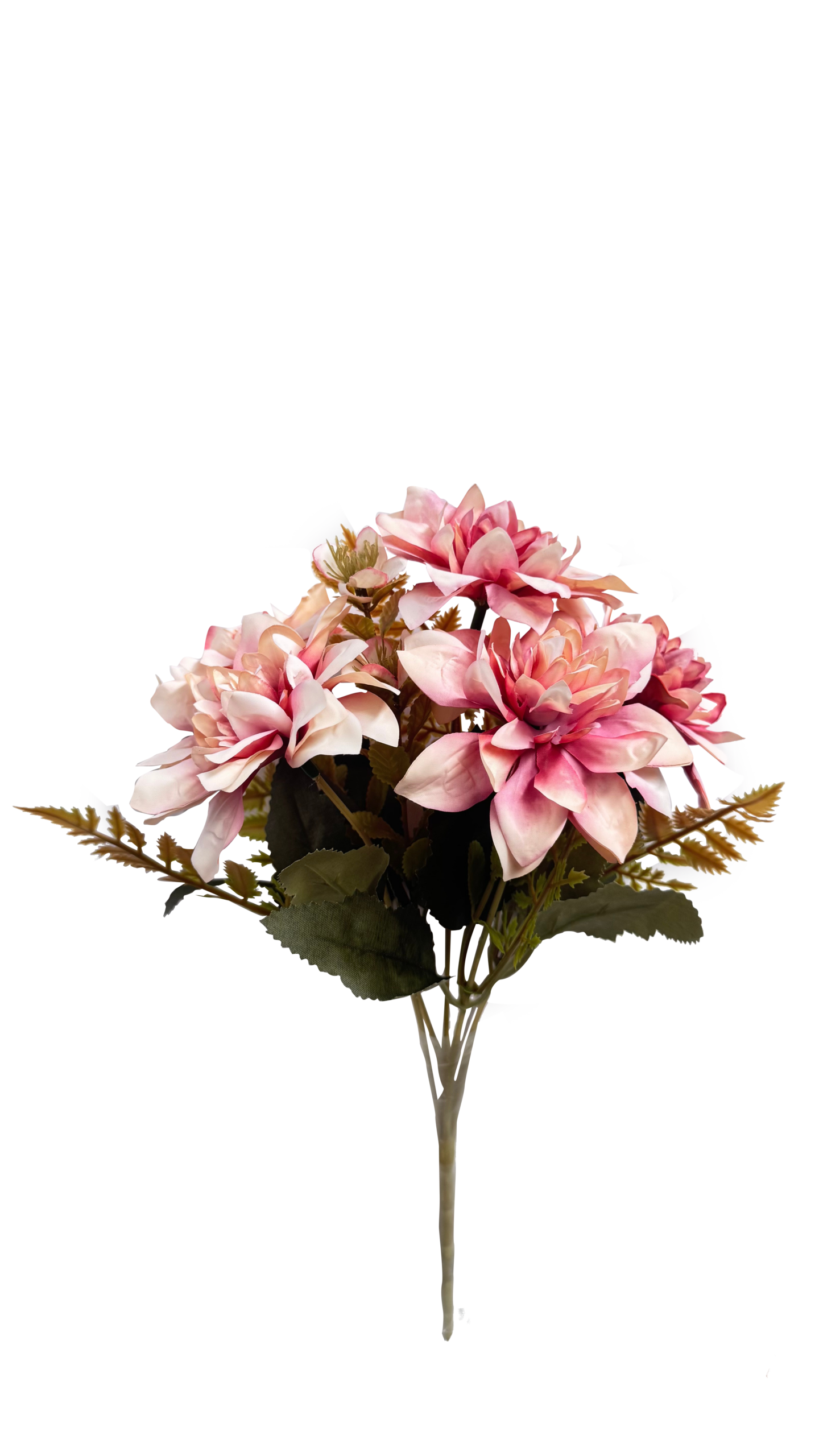 Ramo de Flores Artificiales de Dalia Premium – Rosa Pastel Vintage
