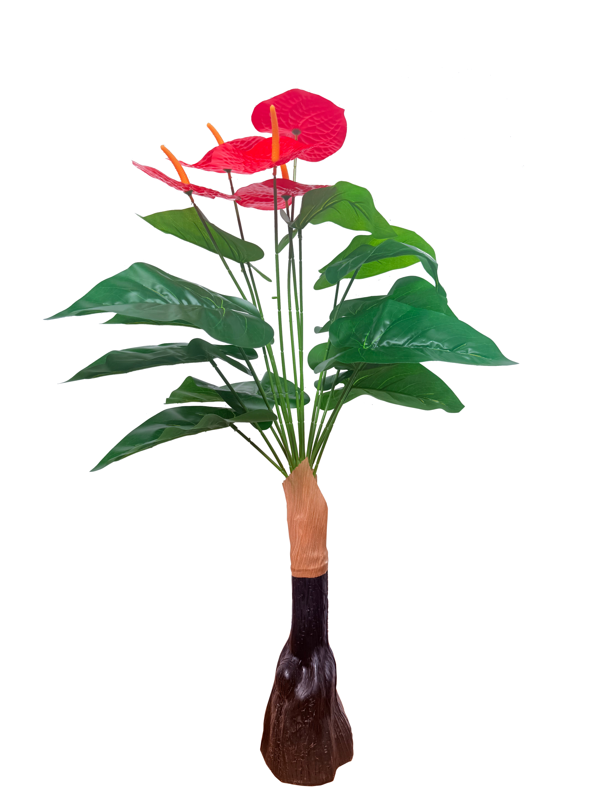 Planta Artificial de Anturio – Elegancia Tropical en Rojo Vibrante