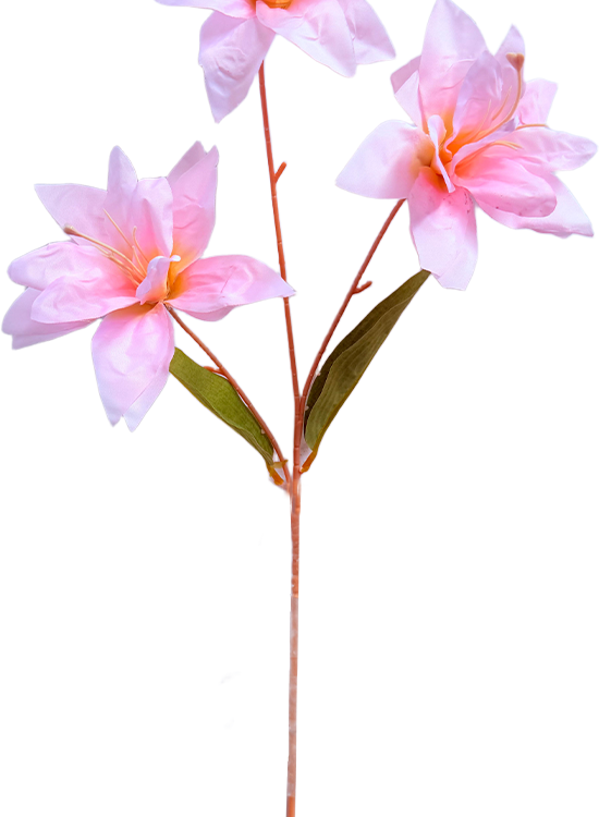 Vara Artificial de Lirios Rosas Premium – Delicadeza y Romantisismo para Interiores