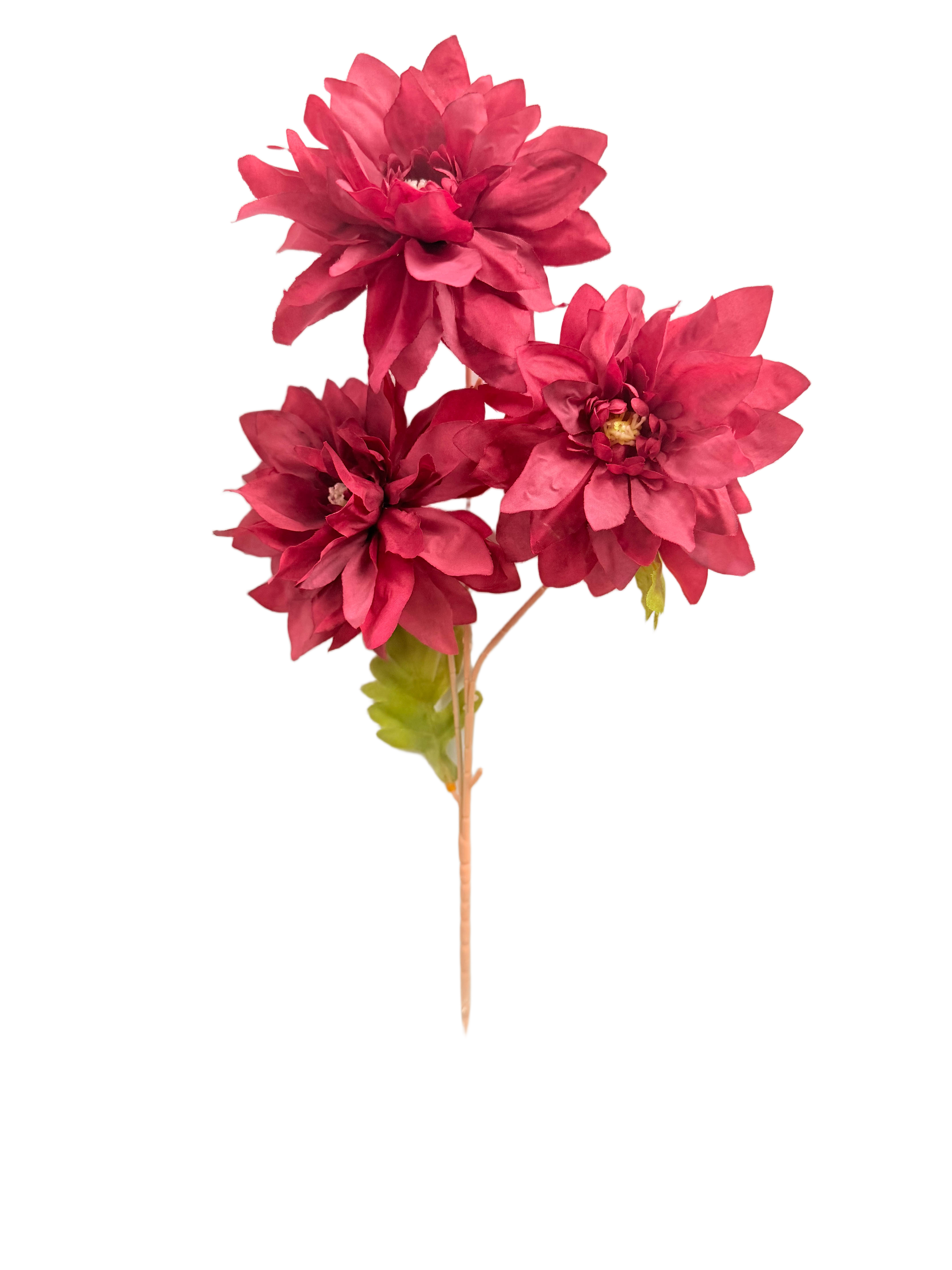 Vara Artificial de Dalias Premium – Elegancia Floral en Tono Magenta / Fucsia Intenso