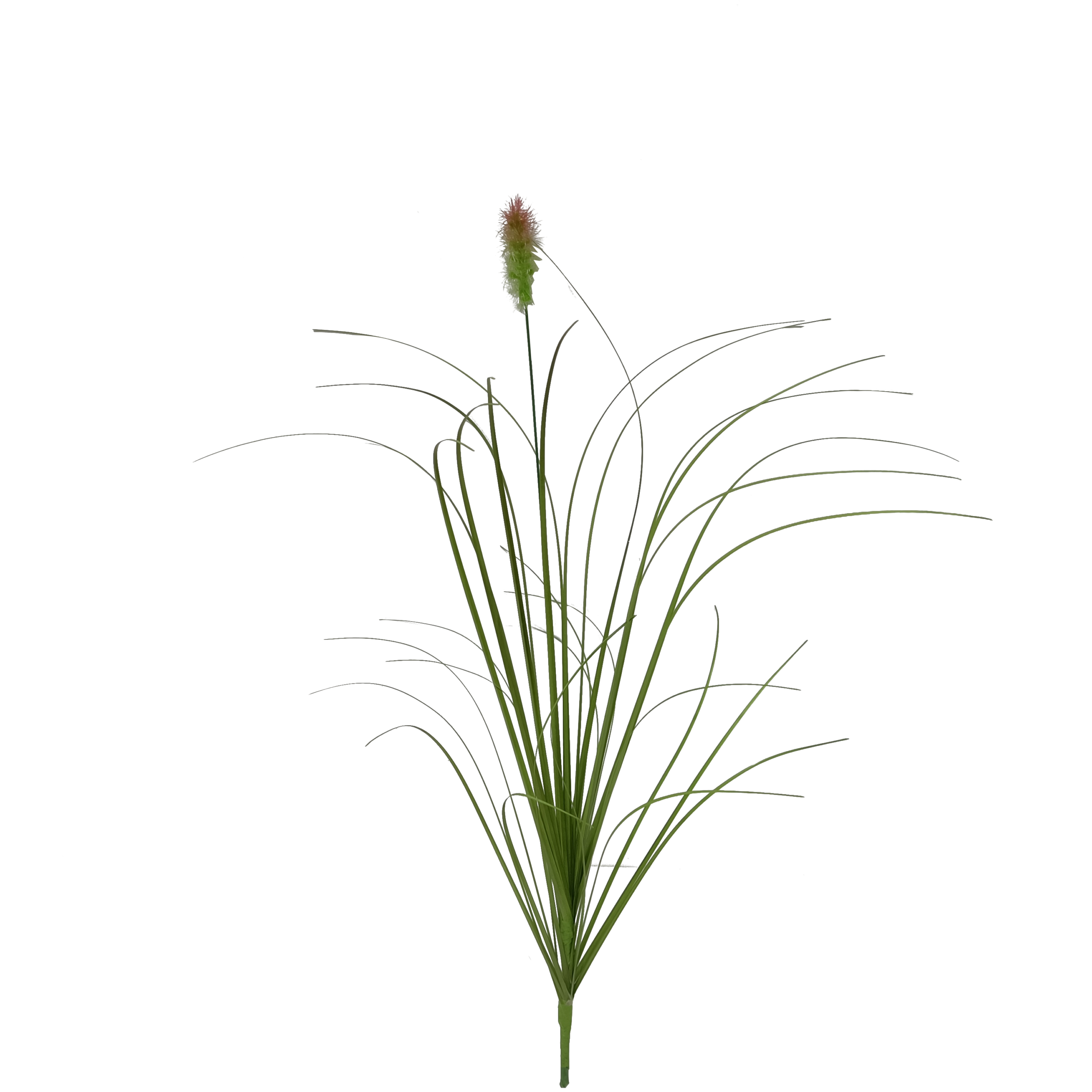 Vara Artificial de Pasto Ornamental con Espiga (Pennisetum / Cola de Zorro) Premium – Elegancia Natural en Tono Verde y Rosado Silvestre