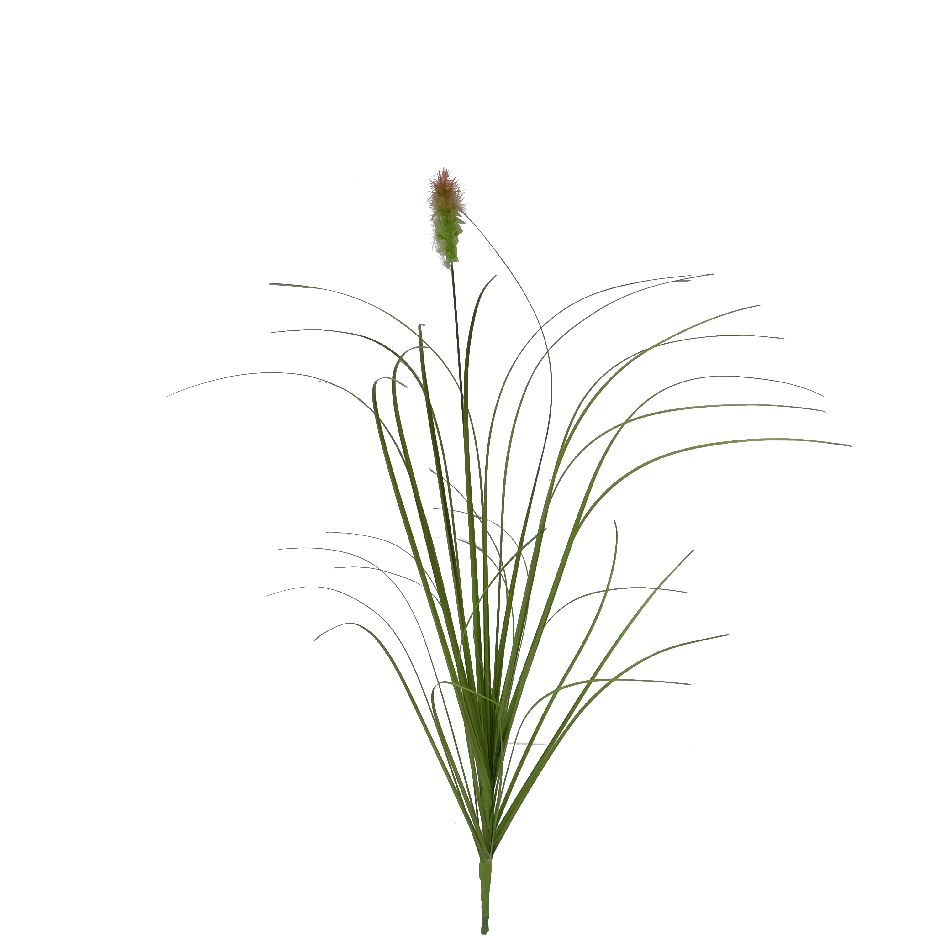 Vara Artificial de Pasto Ornamental con Espiga (Pennisetum / Cola de Zorro) Premium – Elegancia Natural en Tono Verde y Rosado Silvestre
