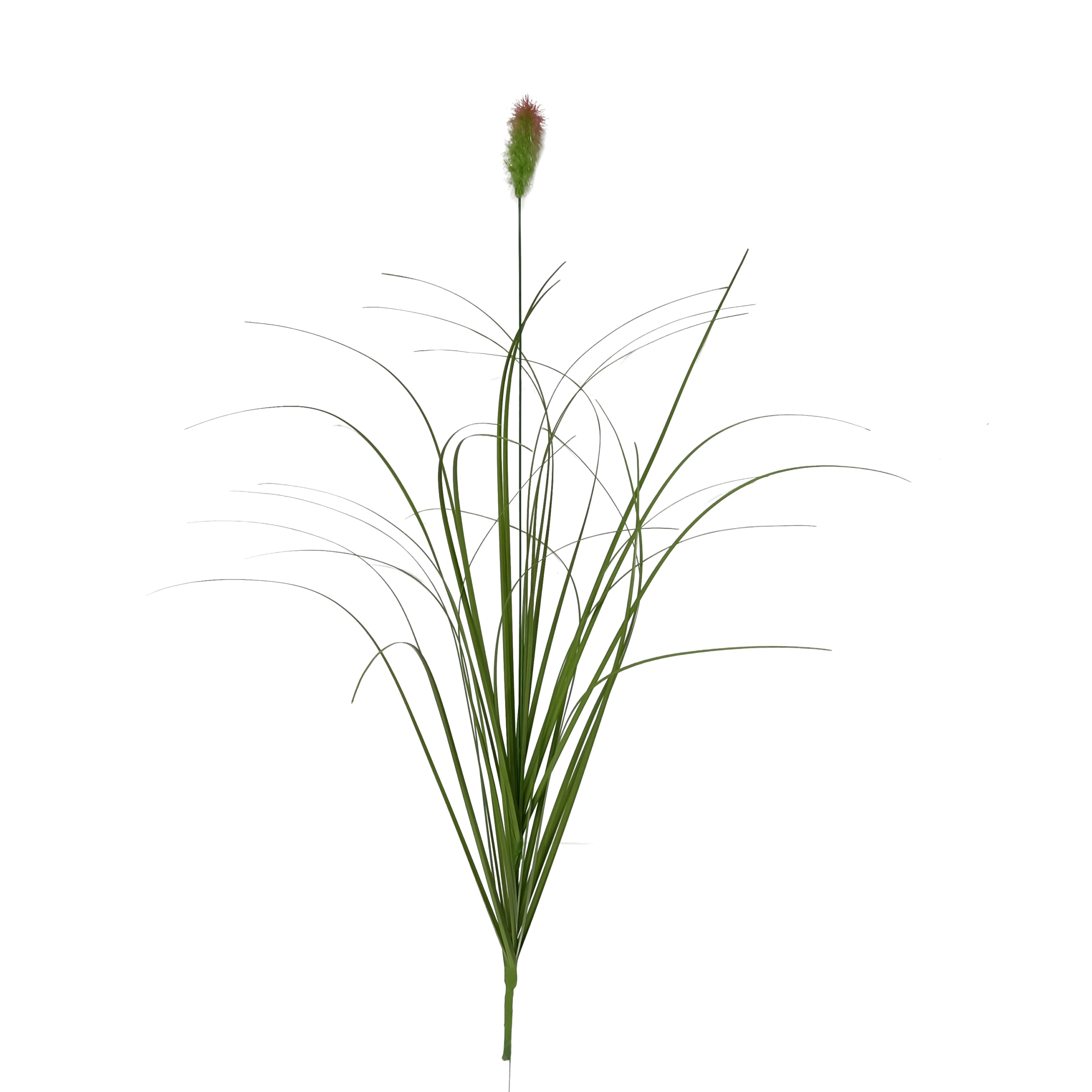 Vara Artificial de Pasto Ornamental con Espiga (Pennisetum / Cola de Zorro) Premium – Elegancia Natural en Tono Verde y Rosado Silvestre