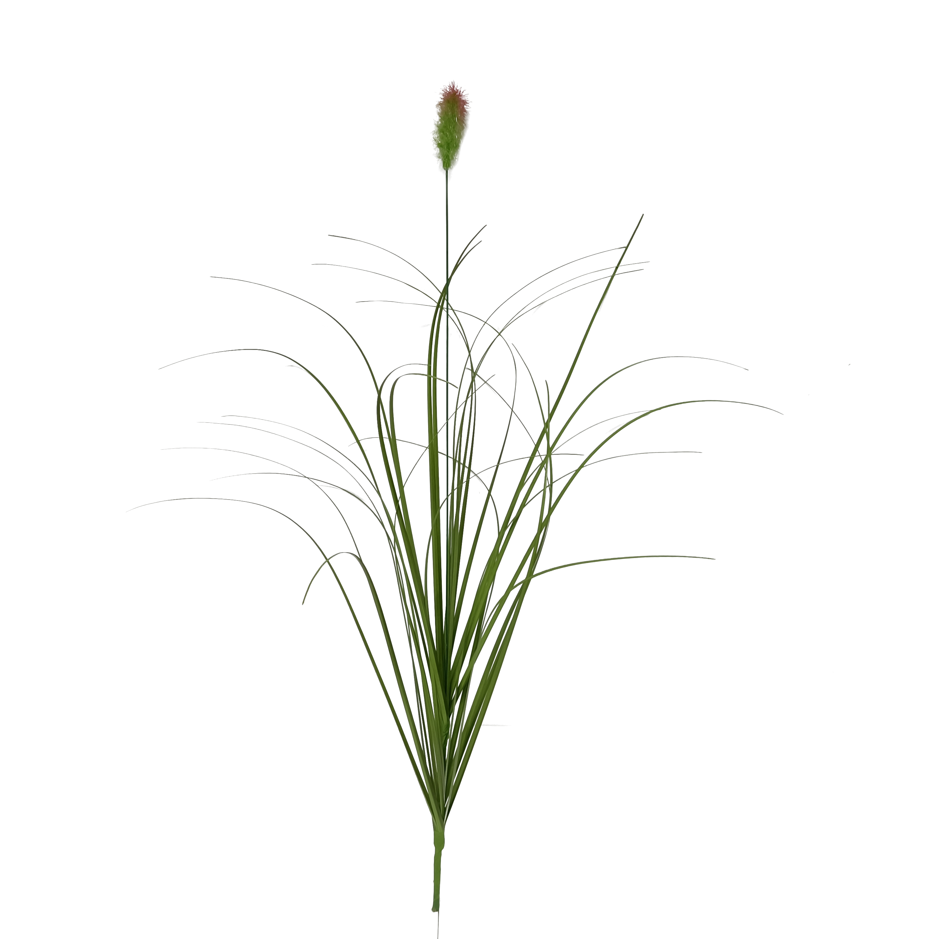 Vara Artificial de Pasto Ornamental con Espiga (Pennisetum / Cola de Zorro) Premium – Elegancia Natural en Tono Verde y Rosado Silvestre
