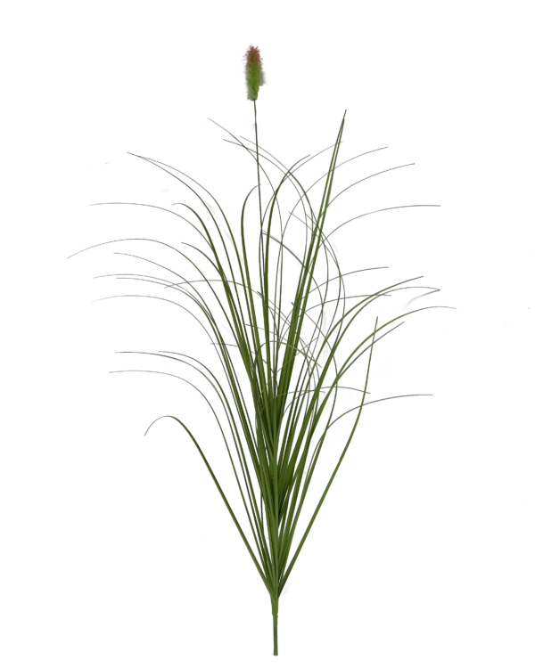 Vara Artificial de Pasto Ornamental con Espiga (Pennisetum / Cola de Zorro) Premium – Elegancia Natural en Tono Verde y Rosado Silvestre