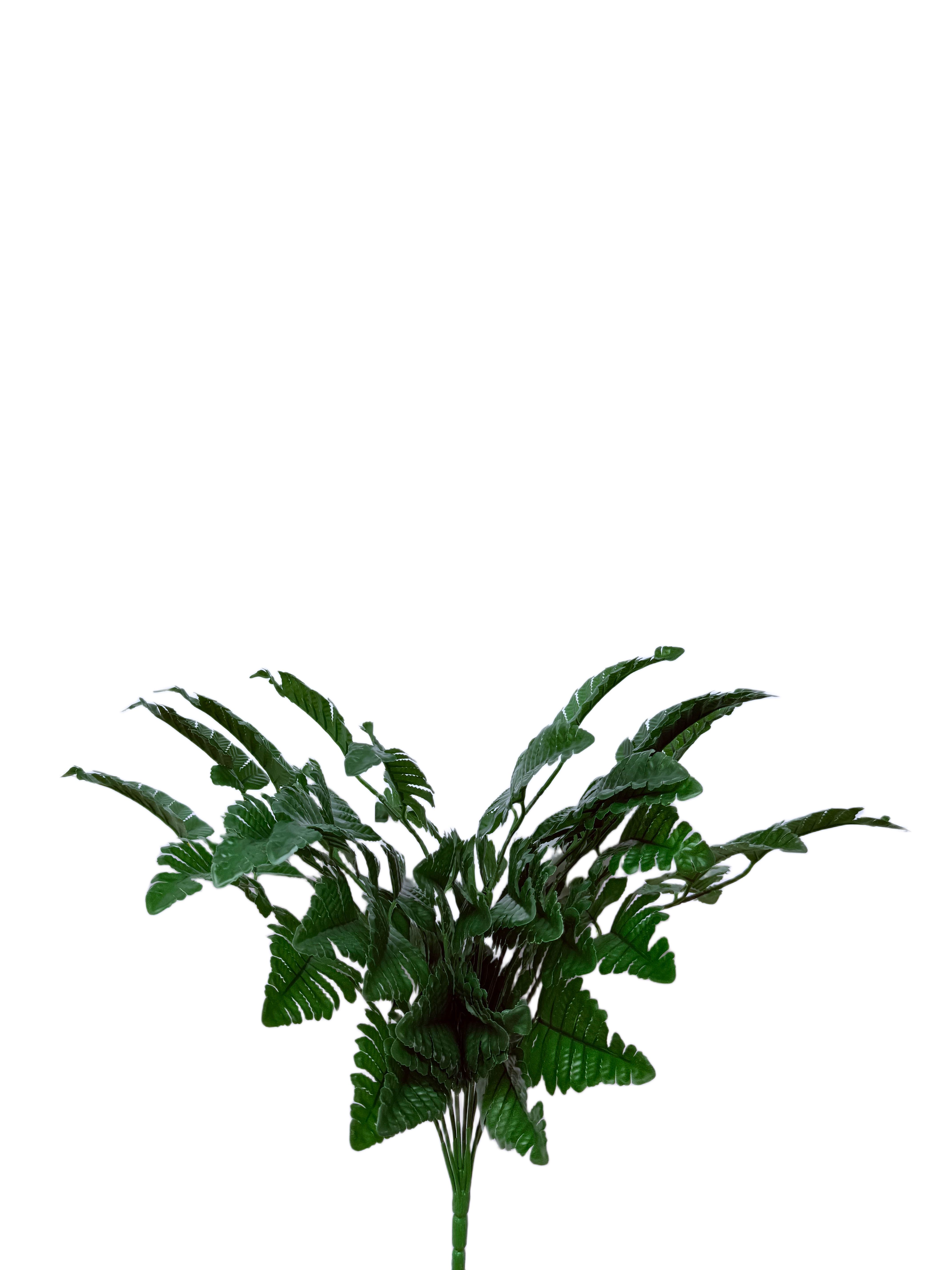 Planta de Helecho Artificial Premium – Elegancia Botánica en Verde Esmeralda, Verde Bosque y Verde Oliva